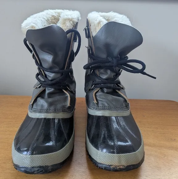 Vintage Sorel Grey Manitou Kaufman Winter Boots Canada