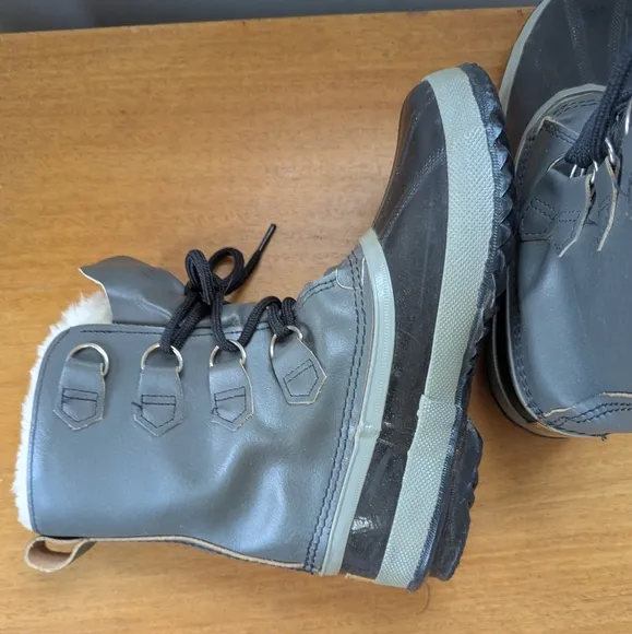 Vintage Sorel Grey Manitou Kaufman Winter Boots Canada