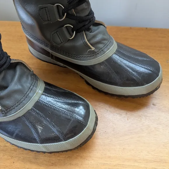 Vintage Sorel Grey Manitou Kaufman Winter Boots Canada