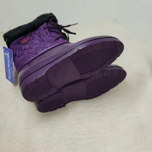 Vintage True North Boots Womens Sz 7 Purple Winter Snow NWT 90s Sherpa Faux Fur