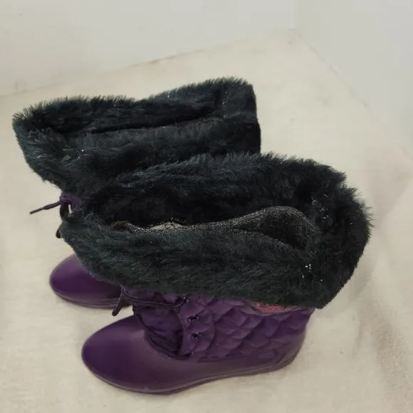 Vintage True North Boots Womens Sz 7 Purple Winter Snow NWT 90s Sherpa Faux Fur