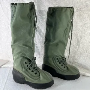 Vintage USAF N1B Mukluks Extreme Cold Weather Boots Made In USA Green Size Small