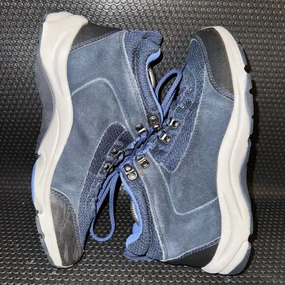 Vionic Cypress Navy Royal Blue Black Outdoor Hiking Boots Womens Size 8.5