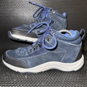 Vionic Cypress Navy Royal Blue Black Outdoor Hiking Boots Womens Size 8.5