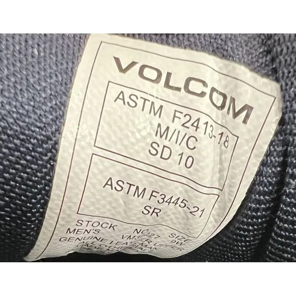 Volcom Z9928 Navy Suede Evolve High Top SD Comp Toe Men's Shoes Size 9 W