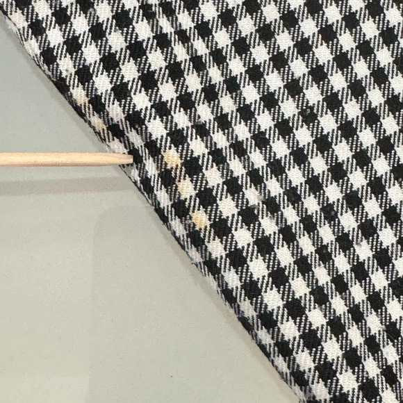 VTG 80s Double Breasted Coat Danny &amp; Nicole Womens Size 16 Black/White Checkered