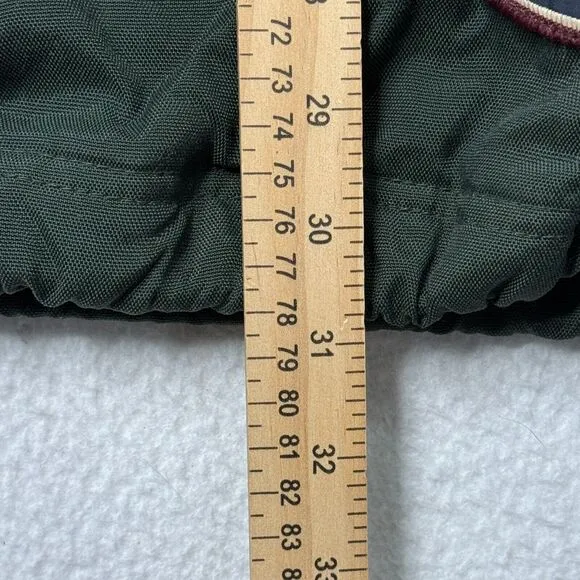 VTG Abercrombie &amp; Fitch Jacket Men Sz XL Green A-Tech 1/4 Zip Anorak Hooded Y2K