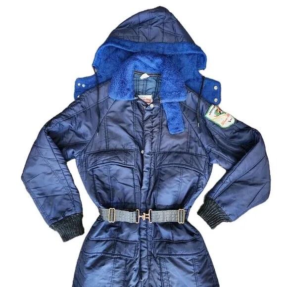 Vtg Blizzard Pruf by Walls One Piece Snowmobile Ski Suit‎ Small Outdoors Winter