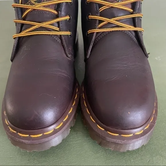 VTG England Made Dr Martens Ankle Boots #8057 in Brown Leather