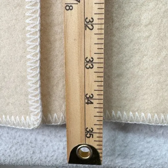VTG Linda Lundstrom Sz M Laparka Oversized Wool Hooded Coat Canada Ivory Toggle