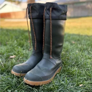 Vtg L.L Bean Green Insulated Winter Rain Boots Mens 4 Women’s 5.5 Made In Canada