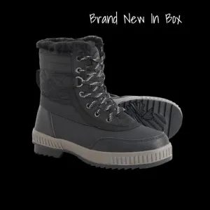 Waterproof Black Pajar Snow Boots for Women, Insulated Karley EU 36 US 5-5.5 New