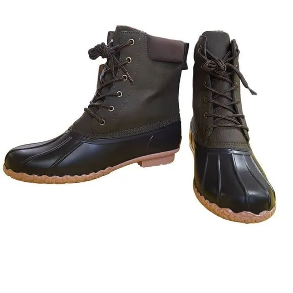 Weatherproof Vintage Men's Adam II Duck Boots Olive Brown Size 12M