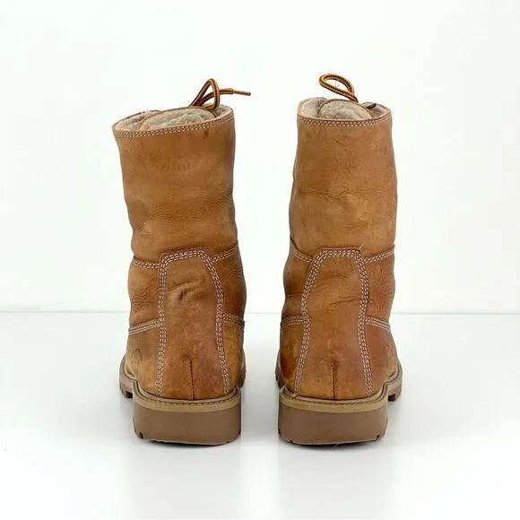 WEINBRENNER Suede Lace-Up Faux Fur Fall or Winter Boots Women Size 7