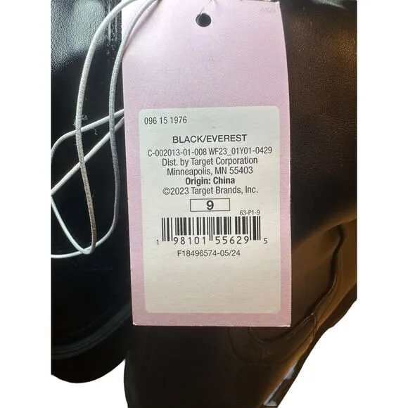 Wild Fable Everest Over the Knee Stretch Boots Women's Size 9 Black NEW