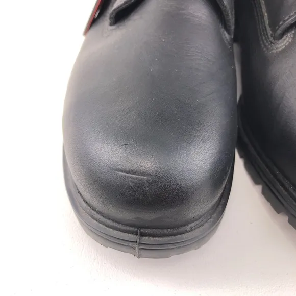 Wolverine Black Leather Steel Toe Work Boots 11W