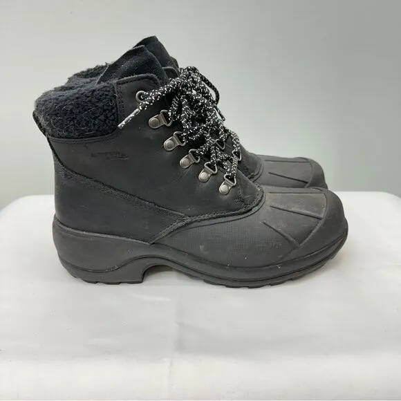Wolverine EPX water resistant black leather winter work boots women's 10.