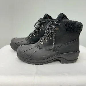 Wolverine EPX water resistant black leather winter work boots women's 10.