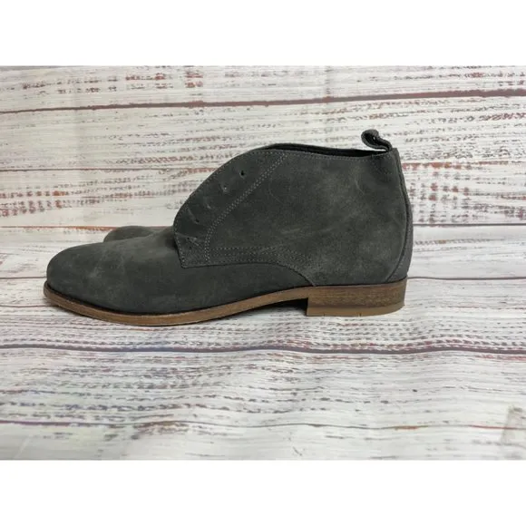 WOLVERINE Hensel 4-Eye grey Sz 10.5 Men‎ Suede Lace-Up Chukka Ankle Boots