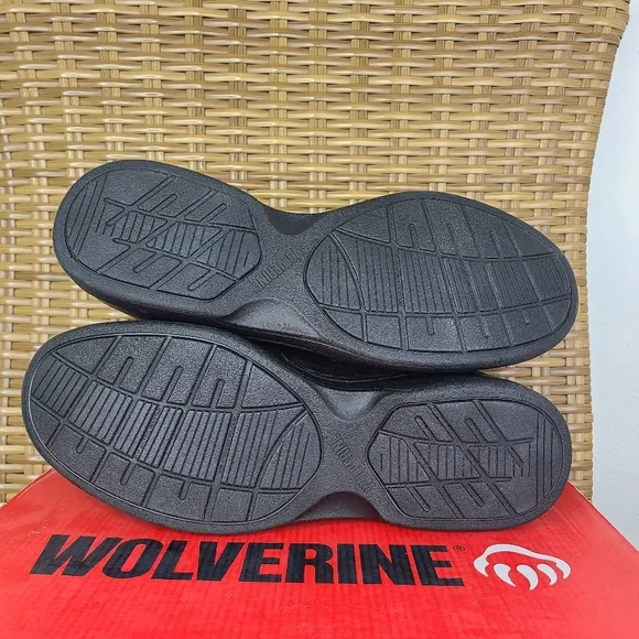 Wolverine Shoes Loafers Slip-On Brown Leather Steel Toe Men's Size 11