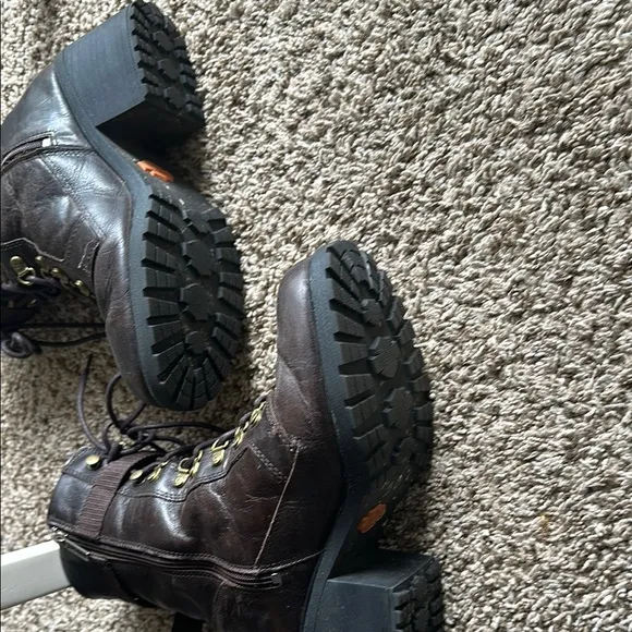 Woman’s size 9. Brown Leather Boots. Harley Davidson.