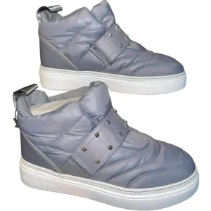 WOMEN BOOTS SIZE 7 MICHAEL MICHAEL KORS STIRLING MID In Grey
