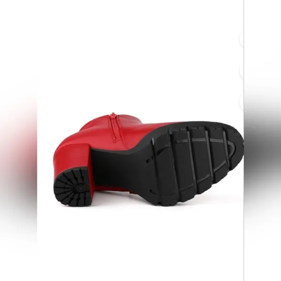 🔥Women Red Ankle Boots🔥