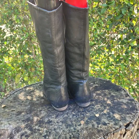 Women Vintage Tall Riding Boots Made In Brazil Size 7 1/2/Women Soft Leather