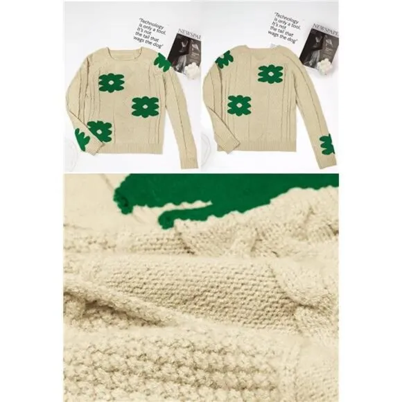 Womens 2024 Fall Pullover Sweaters Green