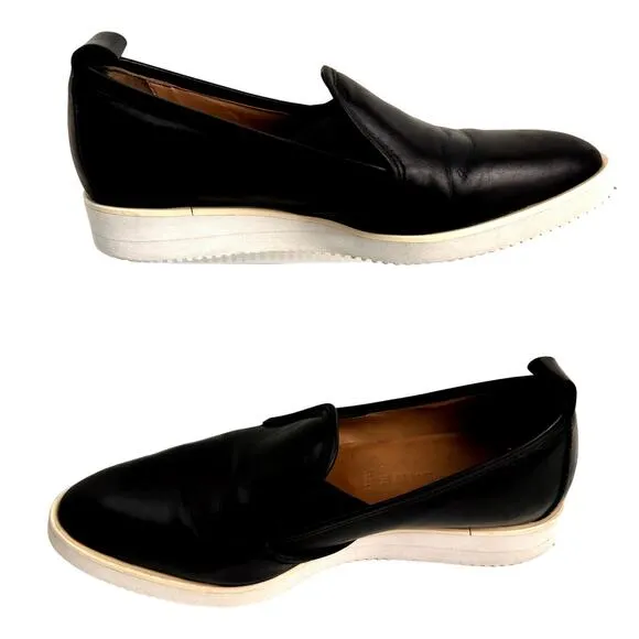 Women's Everlane Black The Leather Street Loafer Slip On Casual Creeper Shoes 8