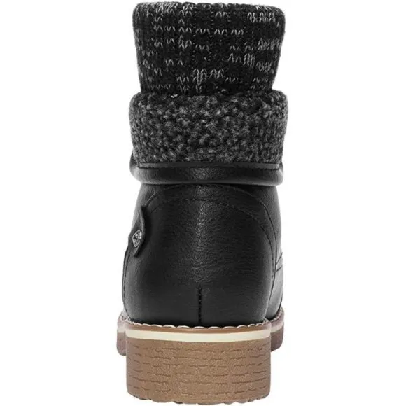 Women’s Lace Up Combat Boots Low Heel Winter Ankle Booties
