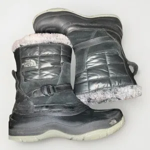 Women’s North Face Snow Boots 9.5 Primaloft Quilted Black Fur Gentle Use EUC