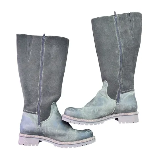 Women's Overland Hudson Sherpa Lined Leather Waterproof Riding Boots 10