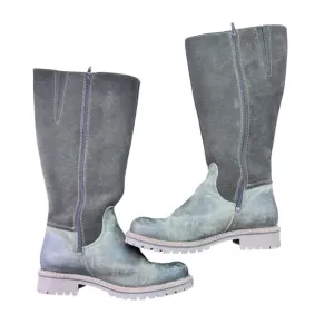 Women's Overland Hudson Sherpa Lined Leather Waterproof Riding Boots 10