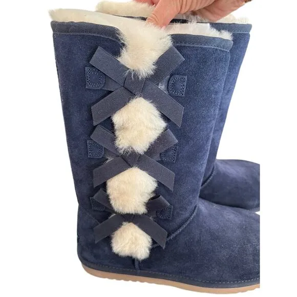 Women’s Size 8 Koolaburra by UGG Victoria Tall Blue Ugg Boots New
