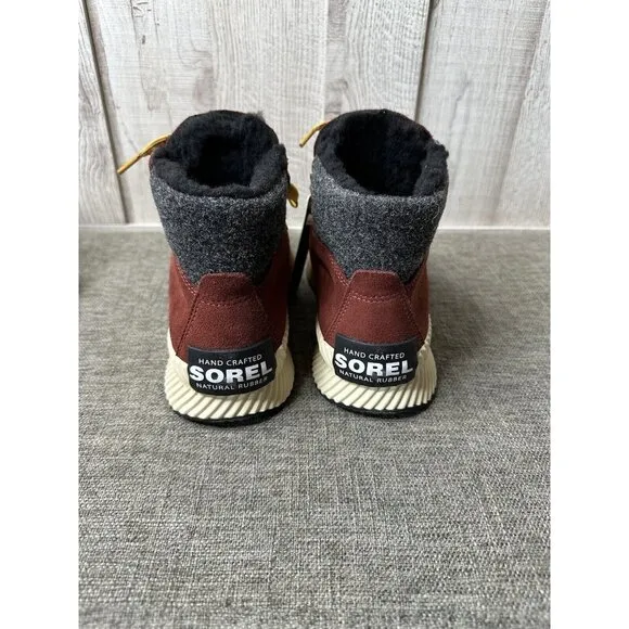 Womens Sorel Out N About III Conquest Spice Brown WP Lace Up Boots Size 8.5