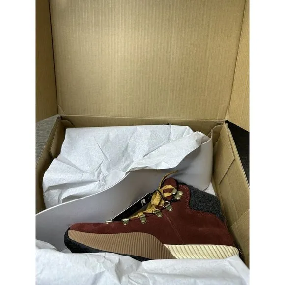 Womens Sorel Out N About III Conquest Spice Brown WP Lace Up Boots Size 8.5