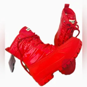 Women's Stanly Insulated Waterproof Duck Boots - RED - SZ 8 - BRAND NEW