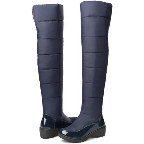 Women's Winter Over The Knee Thigh High Snow Boots Fur Lined Wide Calf Snow Boot