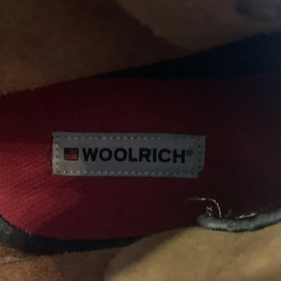 Woolrich 11 M nubuck suede leather men’s tan mid height work boots lace up EUC