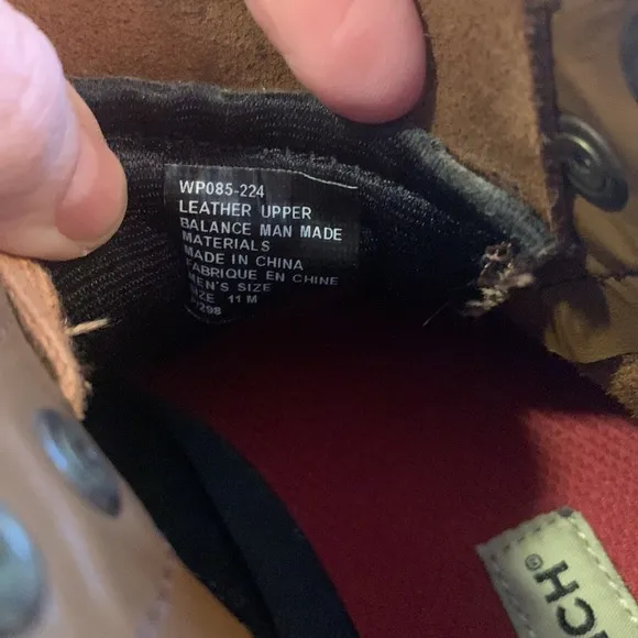 Woolrich 11 M nubuck suede leather men’s tan mid height work boots lace up EUC