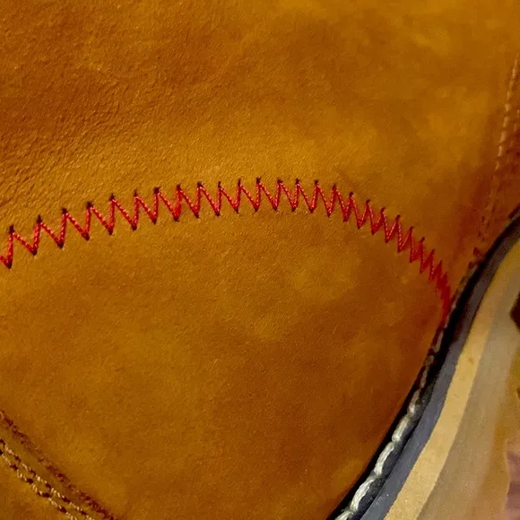 Woolrich 11 M nubuck suede leather men’s tan mid height work boots lace up EUC