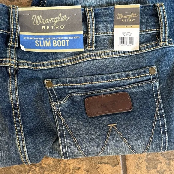Wrangler Retro Slim Boot, 10WLT77LY, Size 34x32, NWT