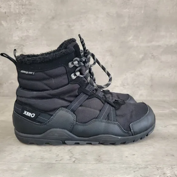 Xero Shoe Alpine Boots Black Waterproof Barefoot Zero Drop Outdoor Size 9 Men