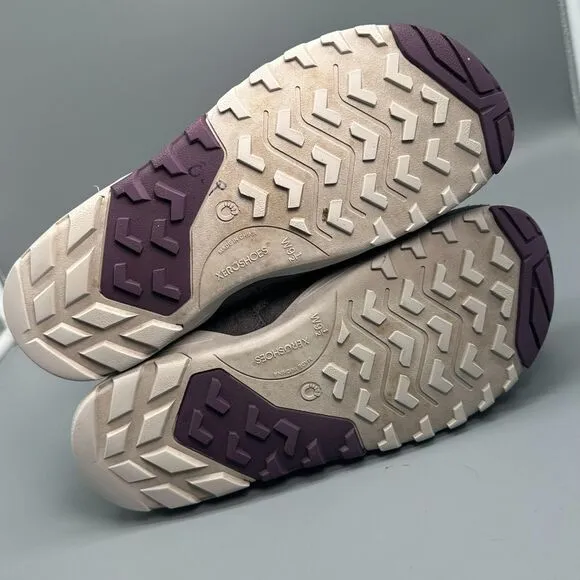 Xero Shoes Alpine Women's 9.5 Purple Lined Snow Boots Lace-Up Mid-Top Waterproof