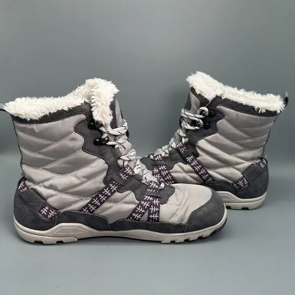 Xero Shoes Alpine Women's 9.5 Purple Lined Snow Boots Lace-Up Mid-Top Waterproof