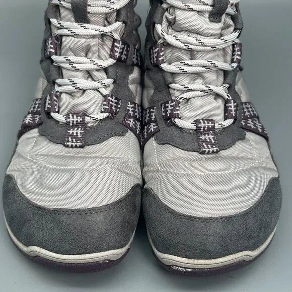 Xero Shoes Alpine Women's 9.5 Purple Lined Snow Boots Lace-Up Mid-Top Waterproof
