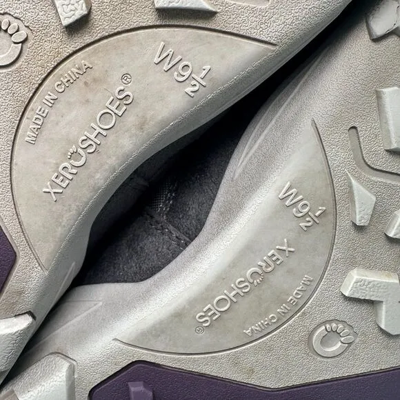 Xero Shoes Alpine Women's 9.5 Purple Lined Snow Boots Lace-Up Mid-Top Waterproof