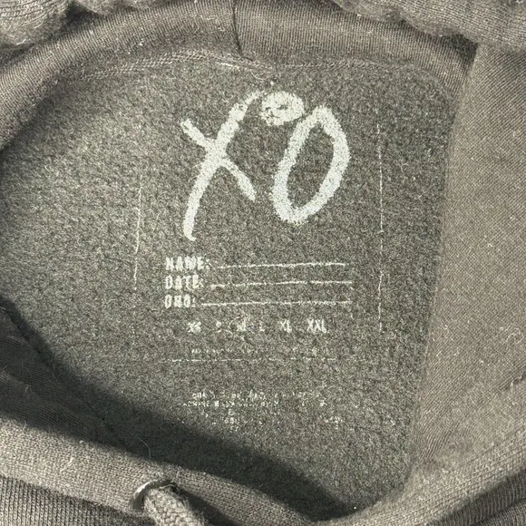 XO Hoodie Adult Size M Black The Weeknd “Trip” After Hours Graphic Pullover