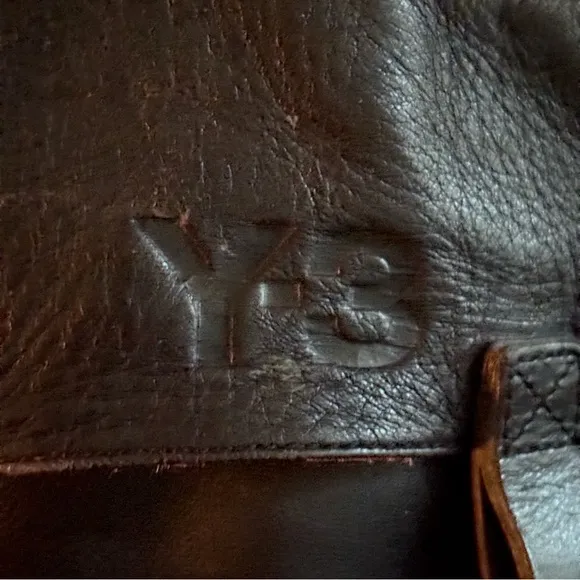 Y-3 Drop Strap Long Black Boot adidas UK 7.5D US Men Sz8 Red &amp; Black Straps